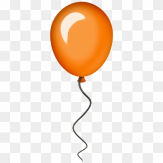 Balloons Clipart Circus - Orange Birthday Balloons Clip Art - Png Download