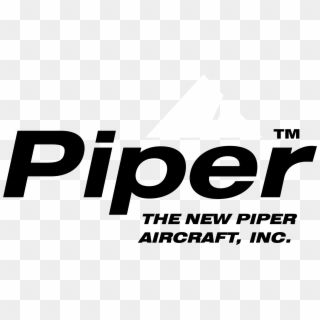 The New Piper Aircraft Logo Black And White - Piper Aircraft Clipart
