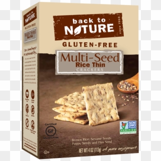 Back To Nature Multi-seed Rice Thin Crackers Healthy - Back To Nature Stoneground Wheat Crackers Clipart
