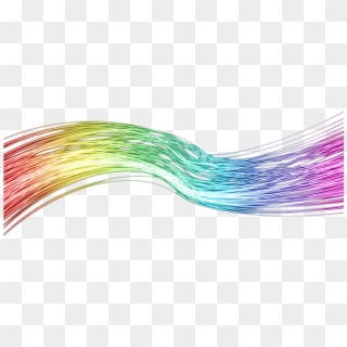 Colorful Lines Png - Rainbow Lines Transparent Clipart