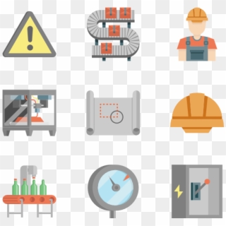 Production Line Collection - Production Line Flat Icon Clipart