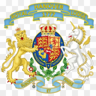 Royal Hanover Lodge & Middlesex Masons - Royal Coat Of Arms Clipart