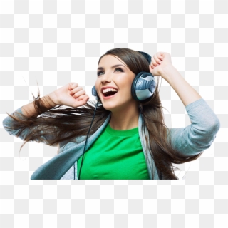 Slider Man 07 - Girl With Headphone Png Clipart