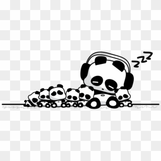 A Bunch Of - Sleeping Panda Transparent Background Clipart