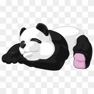 Giant Royalty Free Illustration Royaltyfree Transprent - Panda Tidur Clipart
