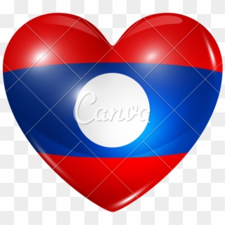 Love Laos - Heart Clipart