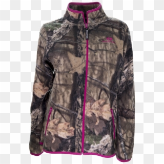 Mossy Oak Women's Fleece Camo Full Zip Jacket, Mo Breakup - Pink Mossy Oak Jacket Clipart