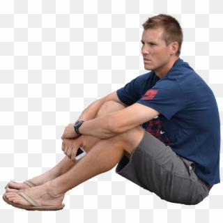 Guy Sitting - Sitting Guy Png Clipart