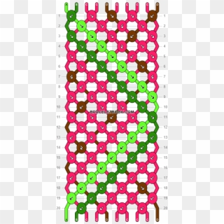 Watermelon Soo Cool - Aztec Tribal Friendship Bracelet Pattern Clipart
