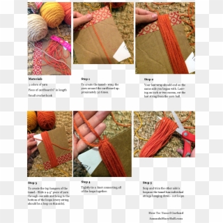 How To Tassel Garland Steps 1 To - Woolen Clipart