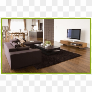 Clean Your Floors More Easily With Hardwood - Living Room Clipart