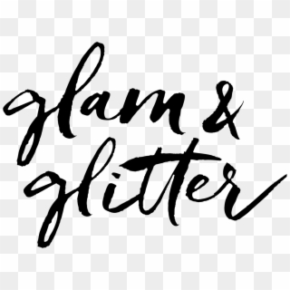 Black White Photos, Black And White, Glam And Glitter, - Glitter & Glamour Logo Clipart