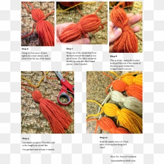 How To Tassel Garland Steps 6 To Finish - Thread Clipart
