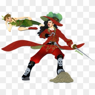 Papercraft Commission Of Peter Pan And Captain Hook - Action Figure Clipart