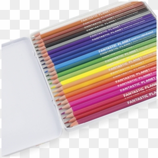 Fantastic Planet Wood-free Colored Pencil Set In Tin - Plastic Clipart