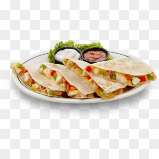 Quesadillas $14 All Served With Sour Cream - Quesadillas Png Clipart