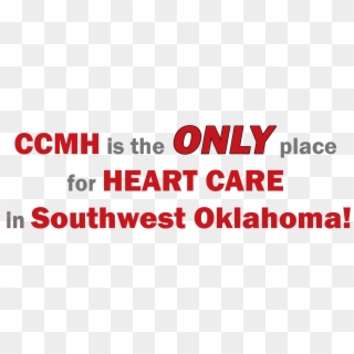 Only Heart Care In Southwest Oklahoma - Graphic Design Clipart