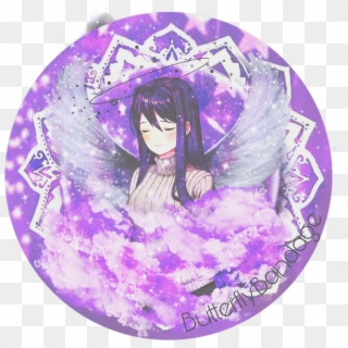 Yuri Purple Space Angel Pastel Icon Anime Girl - Manga Clipart