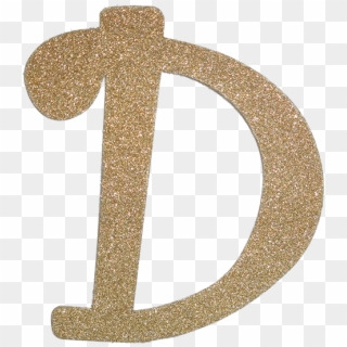 Glitter Gold Letter D Clipart