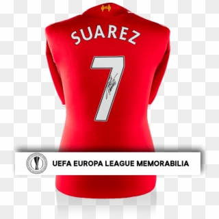 Luis Suarez Official Uefa Europa League Signed Liverpool - Sports Jersey Clipart
