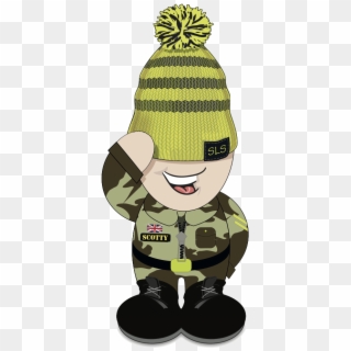 Scotty's Has His Bobble Hat Ready To Support Bereaved - Cartoon Clipart