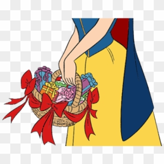 Snow White Clipart Basket - Snow White With Basket - Png Download