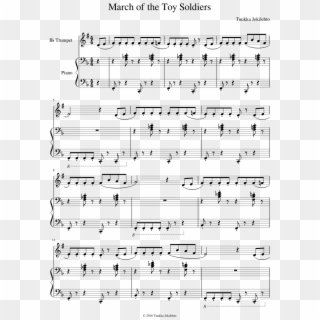 March Of The Toy Soldiers Sheet Music Composed By Tuukka - Lp Lost On You Sheet Music Clipart