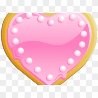 Cute Clipart Cookie - Heart Sugar Cookie Clipart - Png Download