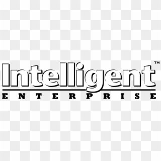Intelligent Enterprise Logo Black And White - Calligraphy Clipart