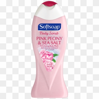 Softsoap Exfoliating Body Wash, Pink Peony & Sea Salt Clipart