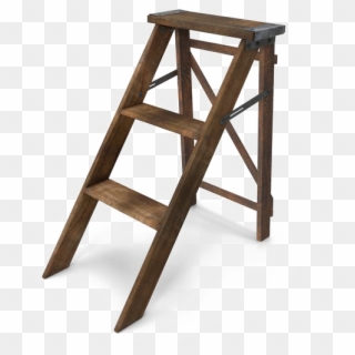 Wooden Ladder Png Download Image - Bar Stool Clipart