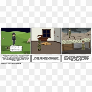 Theme In All Quiet Storyboard - Cartoon Clipart