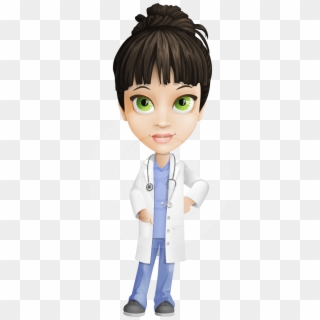 Female Medic Cartoon Vector Character Aka Dr - Hypoglycemia Clipart - Png Download