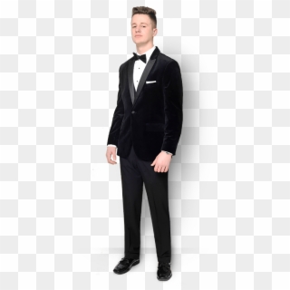 Paisley Party - Velvet Suit Prom Black Clipart