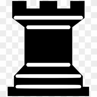 Black Rook Chess Piece - Rook Chess Pieces Png Clipart