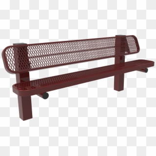 Lexington Pedstal Bench With Back - Outdoor Bench Clipart