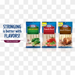 Stringing Is Better With Flavors - Kraft Cheese Strings Clipart