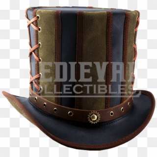 Absinthe Steampunk Top Hat - Leather Clipart