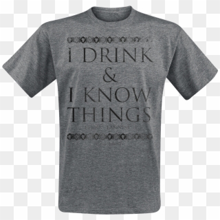Game Of Thrones Tyrion Lannister I Drink And I Know - Wile E Coyote T Shirt Clipart