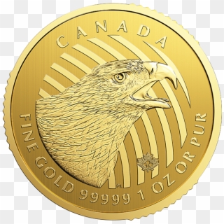 Royal Canadian Mint Gold "call Of The Wild" 2018 Bullion - Canadian Golden Eagle Coin Clipart