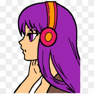 Yuri [can U Read The Tiny Word On Her Headphones] - Girl Gamer Png Clipart