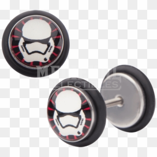 First Order Stormtrooper Screw Back Earrings - Spider-man Clipart