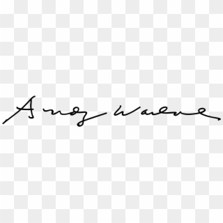 Andy Warhol Autograph - Signature Andy Warhol Clipart