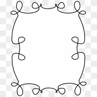 Very Curly Frame - Clip Art - Png Download