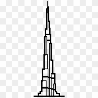Dubai Burj Khalifa - Gun Barrel Clipart