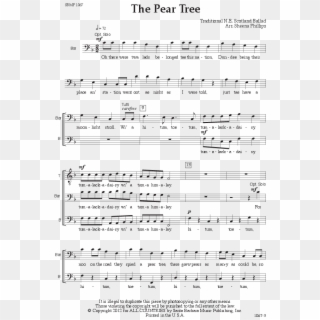 Click To Expand The Pear Tree Thumbnail - Sheet Music Clipart