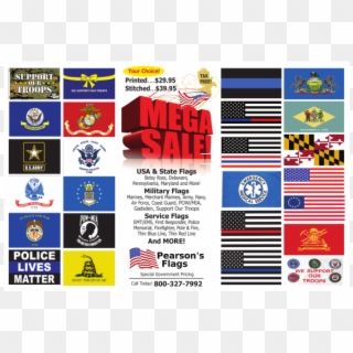 Police, Military, And State Flag Mega Sale - Crest Clipart