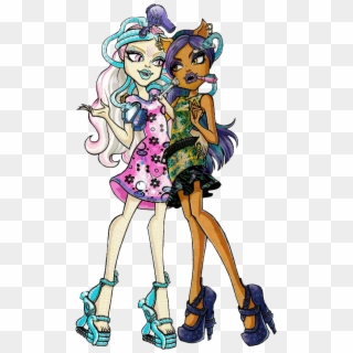 Viperine Gorgon And Clawdeen Wolf Scare Makeup - Monster High Clawdeen Scare And Makeup Clipart