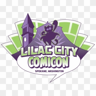 Lilac City Comicon Spokane, Wa / Jun 2-3 - Lilac City Comic Con Logo Clipart