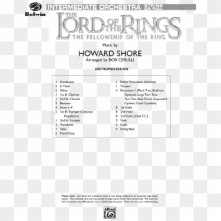 The Fellowship Of The Ring Thumbnail - Lord Of The Rings Score Fellowship Clipart